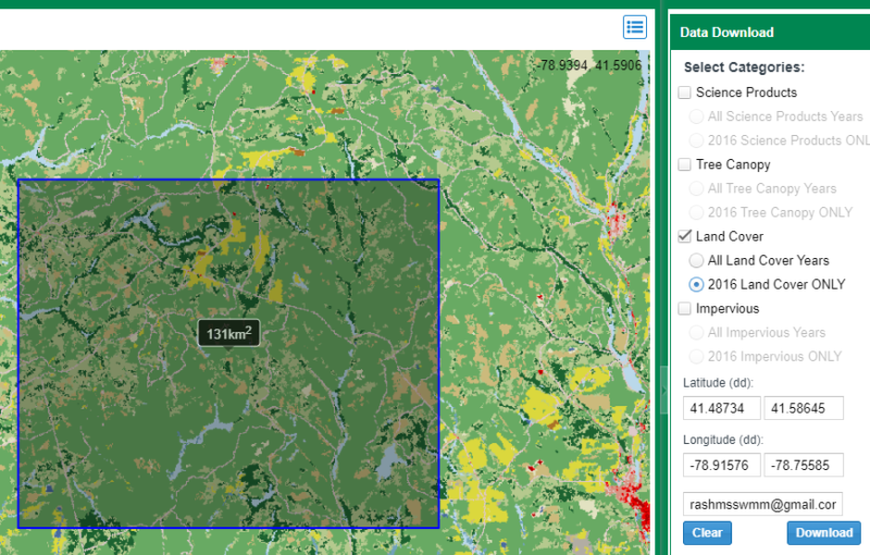 Calculate Area Weighted Average Curve Number Using Land Cover Raster