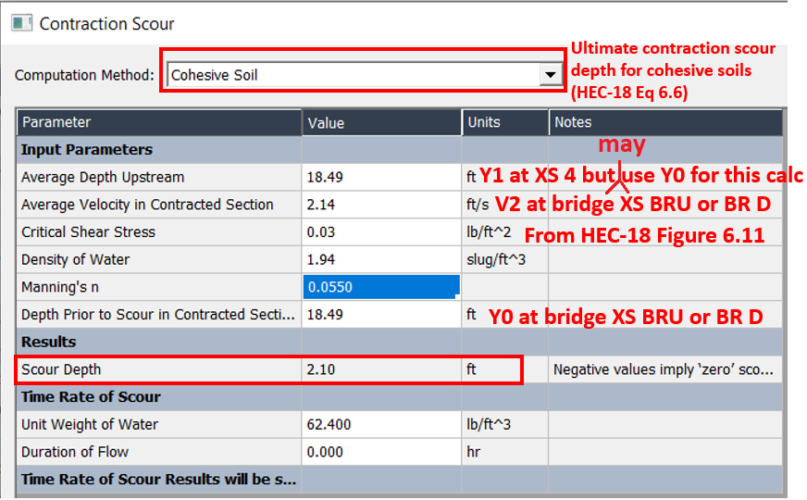 Bridge Scour Analysis By HEC 18 Equations Contraction Scour 1 Of 2