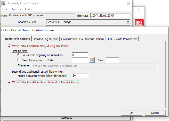 import flow file from one hec ras model to another