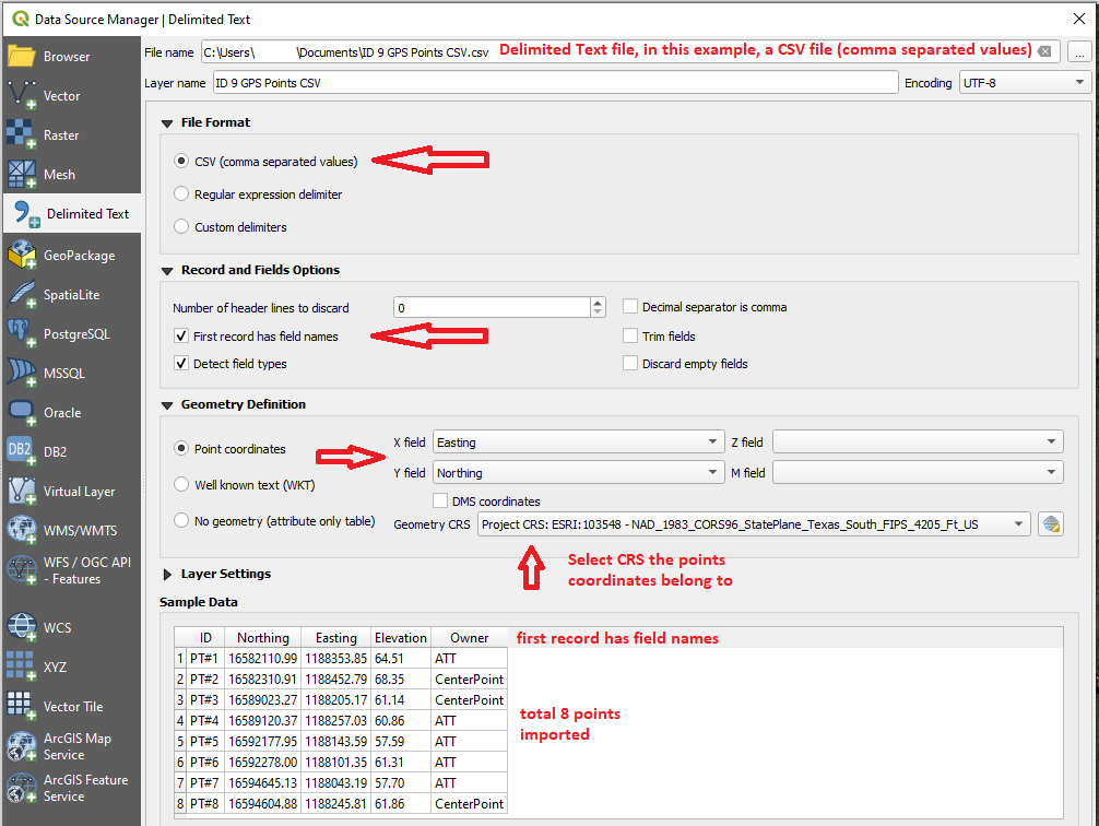 Import Points In Csv Format To Qgis To Create Point Shapefile And Join Hot Sex Picture 8862