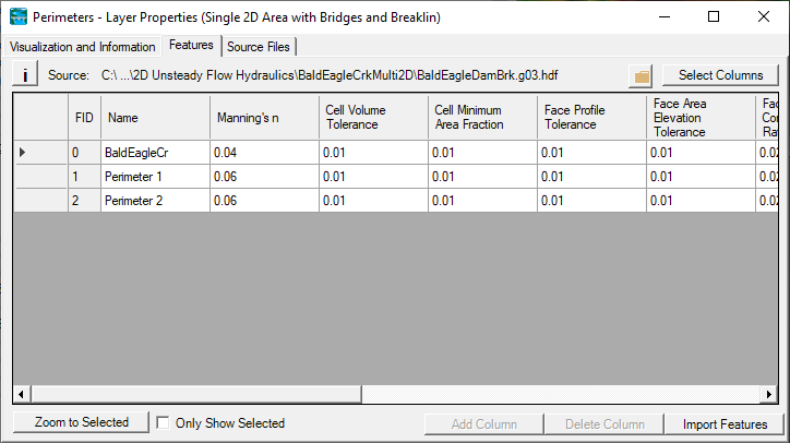 spatial reference projection file hec ras