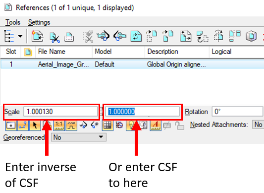 converting grid to ground coordinates