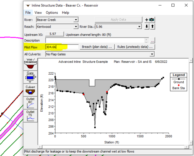 Modeling Reservoir And Dam In 1D HEC-RAS By Storage Area And Inline ...